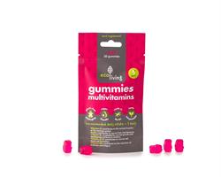 EcoLiving Gummy Multi Vitamin adult or kids gummies, vegan, plastic free, compostable