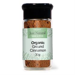 Just Natural Organic Ground Ceylon Cinnamon 35g Just Natural Glass Jar