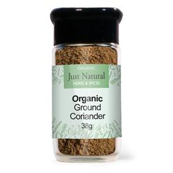 Just Natural Organic Ground Coriander 40g Just Natural Glass Jar