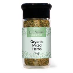 Just Natural Organic Mixed Herbs 17g Just Natural Glass Jar