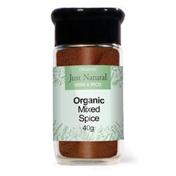 Just Natural Organic Mixed Spice 40g Just Natural Glass Jar