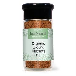 Just Natural Organic Ground Nutmeg 50g Just Natural Glass Jar