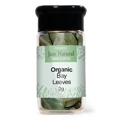 Just Natural Organic Bay Leaves 3g Just Natural Glass Jar