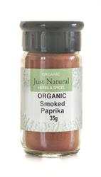 Just Natural Organic Smoked Paprika 60g Just Natural Glass Jar