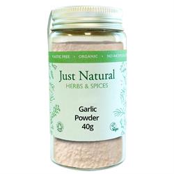 Just Natural Organic Garlic Powder 50g Just Natural Glass Jar