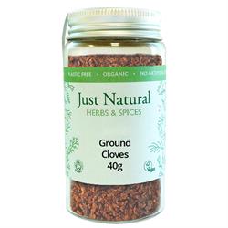 Just Natural Organic Ground Cloves 40g Just Natural Glass Jar