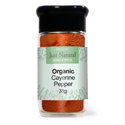 Just Natural Organic Cayenne Pepper 45g Just Natural Glass Jar