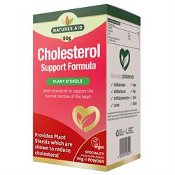 Natures Aid Cholesterol Support Formula Plant Sterols with Vit B1 to support normal heart function 90g powder VEGAN