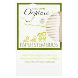 SIMPLY GENTLE Organic Cotton Buds 200 sticks