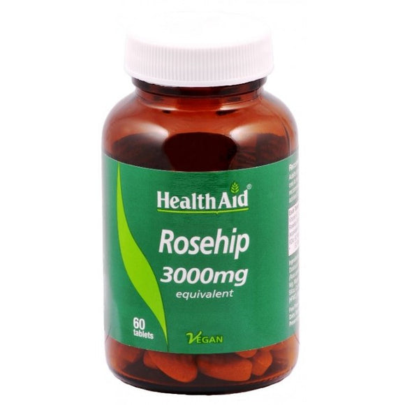 Health Aid Rosehip 60 Tablets 3000mg