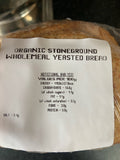 Organic Wholewheat Bread (choose size)