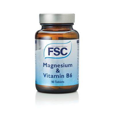 FSC Magnesium 500mg + 5mg B6 Vegetarian Capsules 90