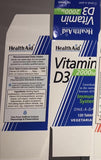 Health Aid Vitamin D3 2000iu 120 vegetarian Capsules