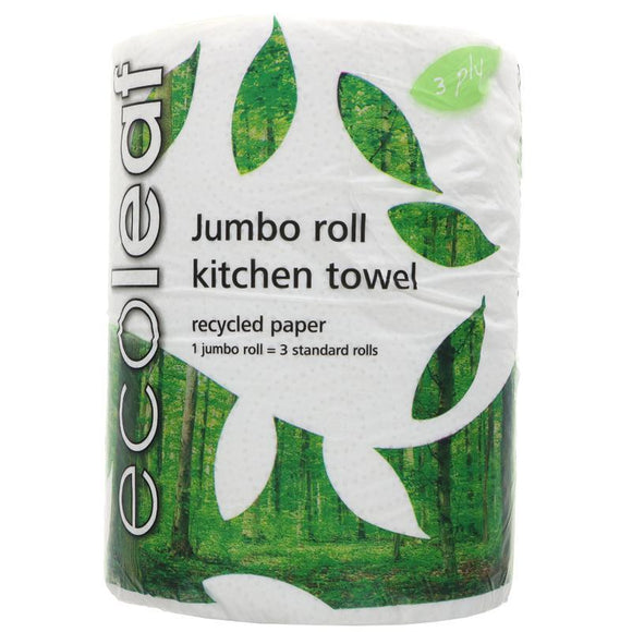 EcoLeaf Jumbo Kitchen Roll (=3 standard rolls)