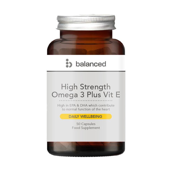 Balanced High Strength Omega 3 + Vit E 50 Gel Capsules