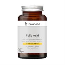 Balanced Folic Acid 60 Veggie Caps - Reusable Bottle 60 capsule