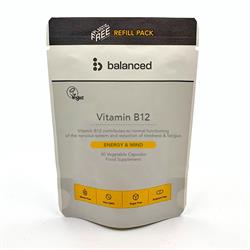 Balanced Vitamin B12 30 Veggie Caps - 30 capsule Methylcobalamin