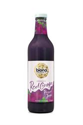Biona Organic Red Grape Juice 750ml 100% Pure Pressed Juice not from concentrate