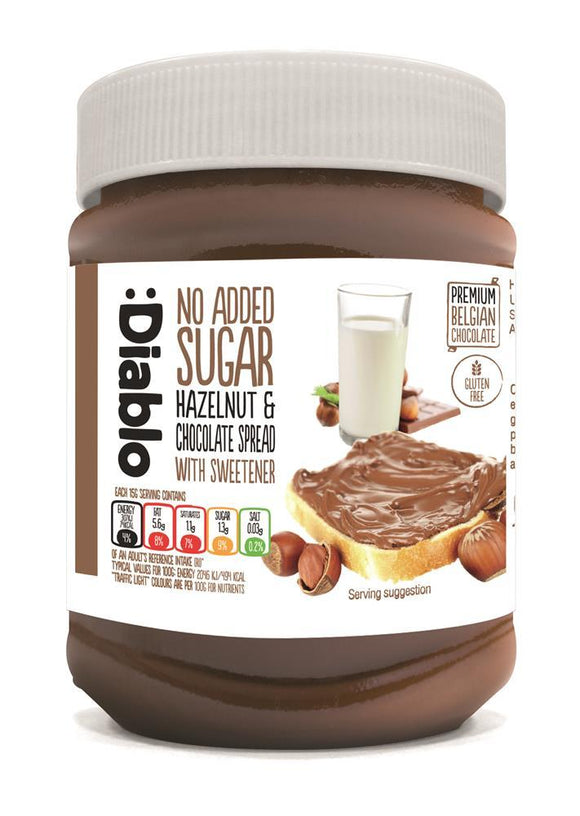 Diablo Hazelnut Chocolate Spread 350g no added sugar