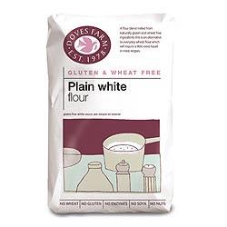 5 x Doves Farm Gluten Free Plain White Flour 1kg