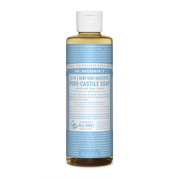 Dr Bronners Organic Castile liquid soap