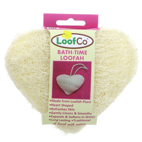 LoofCo Bath-Time Loofah or shower brush (heart shape)