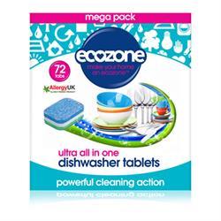 EcoZone All in one Ultra Dishwasher Tablets - 72 Tablets