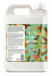Faith in Nature Hand & Body Lotion 5 litre (choose fragrance)