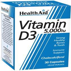 Health Aid Vitamin D3 5,000iu 30 Capsules