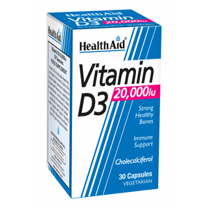 Health Aid Vitamin D3 20,000iu 30 Capsules