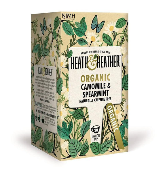 Heath & Heather Organic Chamomile & Spearmint Tea 20 Bags