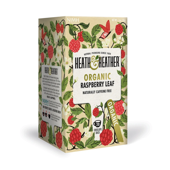 Heath & Heather Organic Raspberry Leaf Tea 20 Bags
