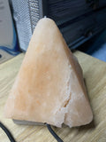 USB Pyramid Salt Lamp 9cm (slightly damaged, see pictures)