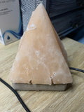 USB Pyramid Salt Lamp 9cm (slightly damaged, see pictures)