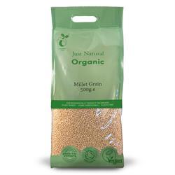 Just Natural Organic Millet Grain 500ge (gluten free available)