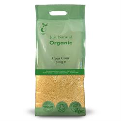 Just Natural Organic Cous Cous 500g (choose white or wholemeal)