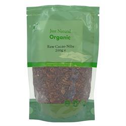 Just Natural Organic Raw Cacao Nibs 200g