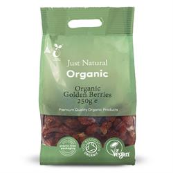 Just Natural Organic Golden Berries 250g Dried Fruit