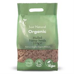 Just Natural Organic Hemp Seeds 250g (choose whole or hulled)