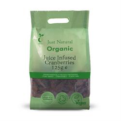 Just Natural Organic Juice Infused Cranberries (choose size) dried fruit