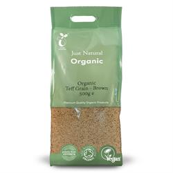 Just Natural Organic Teff Grain 500g (brown)