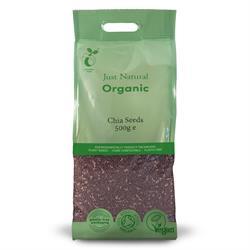 Just Natural Organic Chia Seeds (choose size) SUPERFOOD