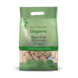 Just Natural Organic BLANCHED Almonds (choose size)