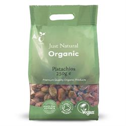 Just Natural Organic Raw Pistachio Nuts 250g