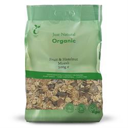 Just Natural Organic Fruit & Hazelnut Muesli (choose size) cereal