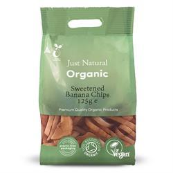 Just Natural Organic Banana Chips 125g dried fruit