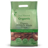 Just Natural Organic Almonds Whole Nut (choose size)