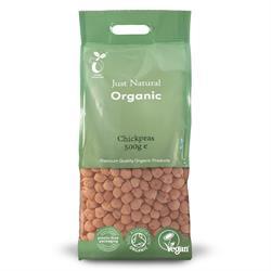 Just Natural Organic Chick Peas, 500g