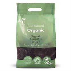 Just Natural Organic Currants 250g Dried Fruit