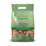 Just Natural Organic Whole Cashew Nuts (choose size)